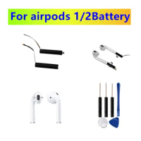 For airpods 1st 2nd A1604 A1523 A1722 A2032 A2031 For air pods 1 air pods 2 A1596 replaceable Battery GOKY93mWhA1604