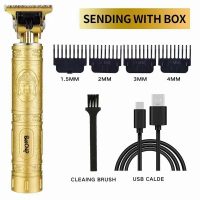 Electric Haircutter for Men USB Rechargeable Rechargeable Golden Buddha Razor Electric Hair Clipper Electric Faders Barber ABS 5