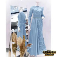 Goldie Shop Gamis Pesta Elia M - XXL 10WARNA / Maxi Long Dress Muslim / Pakaian Muslim Wanita / Part