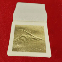 10 sheets 8 X 8cm 99.99% pure Real gold leaf foil sheet For face Beauty
