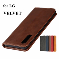 Leather case for LG VELVET L-52A 4G 5G Flip case card holder Holster Magnetic attraction Cover Case Wallet Case