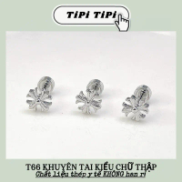 [T66] (1chiếc) Khuyên tai thép y tế chữ thập cho nam phụ kiện TiPi