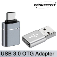 2PCS USB 3.0 To Type-C OTG Adapter Type C USB C Male To USB Female Converter For Macbook Xiaomi Samsung S20 USBC OTG Connector