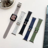 Suitable for Apple Watch S9/S8 and iWatch 7/6/5/se/4/3/2/1 woven nylon silicone strap