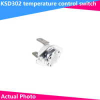 2PCS Normally open KSD302 16A 250V 40-180 Degree Ceramic KSD301 Normally Closed Temperature Switch Thermostat 45 55 60 65 70 75