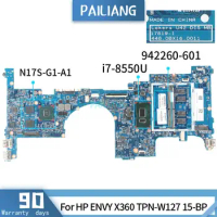 PAILIANG Laptop motherboard For HP ENVY X360 TPN-W127 15-BP Mainboard 935001 942260-601 17819-1 Core SR3LC i7-8550U TESTED DDR3