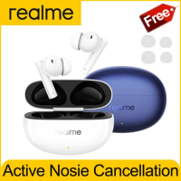 New Original realme Buds Air5 Earbuds ANC Headphone Bluetooth 5.3 TWS 6 Mic Noise Cancellation Dolby