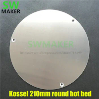 Kossel 3D printer circular 210mm round hot bed aluminum plate delta hot bed support plate use with heating film upgrade