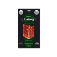 【ALJOMAR】西班牙 綠標伊比利大里肌臘腸切片 100g(自然風乾製成 大理石花紋 肌肉紋理)