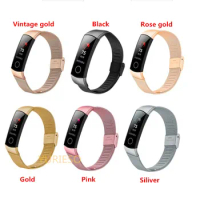 For Honor Band 5/4 Strap Metal Watchband For Huawei Honor Band 4 5 Bracelet Replacement Wristband