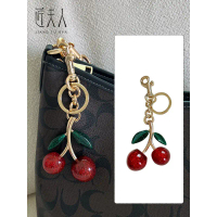 Suitable For Coach  Laurel Hobo Bag Cherry Pendant High-end Pendant Key Chain Accessories School Bag