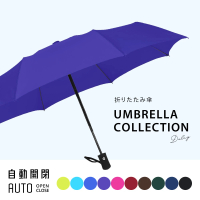超輕量雨傘 出門無負擔 自動傘 晴雨兩用 一鍵自動開收 摺疊傘 折傘-深紫(雨傘)