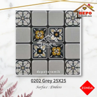 ZONDA 0202 Grey 25x25 Kw1 Keramik Kasar Lantai Kamar Mandi