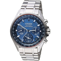 CITIZEN 星辰錶 GPS 系列 衛星對時 鈦金屬 廣告款腕錶(CC4000-59L)-44mm-藍面鈦帶【刷卡回饋 分期0利率】