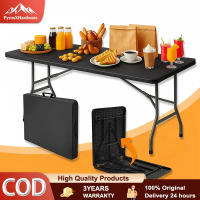 6FT Folding Table Outdoor Camping Table Banquet Table Dining Buffet Meeting Exhibition Camping Foldi