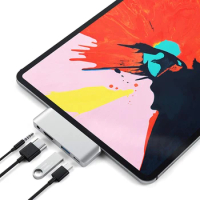 USB-C Hub to 4K HDMI With PD SD TF Card USB 3.0 3.5mm Jack Port Hub Type C Dock For 2018 iPad Pro 11 2020 Pro 12.9 3rd 4th Gen