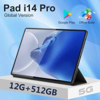 New Android 12.0 Tablet Pad i14 Pro 10.1 Inch 12G+512GB Global Tablette 4G Dual SIM Card or WIFI Google Play Tablets