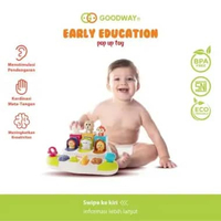 Goodway Early Educational Pop Up Toy / Mainan Motorik Bayi Tombol Pop Up Littles Dino / Mainan Senso