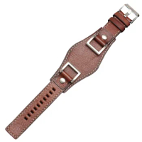 24MM Watch Strap Leather Watchband For FOSSIL JR1157 Watches Accessories stainless steel pin buckle Watch Straps Replacement