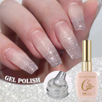 Sơn Móng Tay Gel Lấp Lánh Tinh Xà Phòng Thạch Mùa Hè, NICOLE DIARY, 15ml, Bán Vĩnh Viễn Ngâm UV LED,