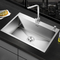 KITCHEN SINK JKM 8050 STAINLESS STEL 304 MODEL ONAN PAKET KOMPLIT KRAN