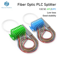 High Quality SC APC Single Mode Simplex Fiber Optical Connector, FTTH 1x32 PLC Splitter SC UPC, 1m, G657A1, LSZH, PVC Free ship