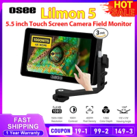 Osee Lilmon 5 Monitor 5.5 inch Touch Screen 1000 Nits High-Bright DSLR Camera Field Monitor with 3D LUT HDR 4K HDMI- in and Out
