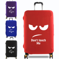 Travel Luggage Cover Traveling Accessories Dust Proof Scratch Resistant Reusable Elasticity Cover White Picture Printing Series