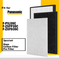 F-ZXFP35C F-ZXFD35C Replacement Hepa Dust Filter Deodorizing Filter for Panasonic Air Purifier F-PXJ35C