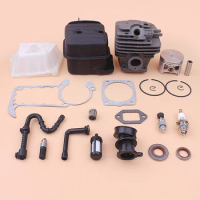 49mm Cylinder Piston Exhaust Muffler Kit For Stihl MS361 MS 361 Air Fuel Oil Filter Line Intake Manifold Gasket 1135 020 1202