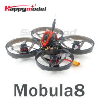 in stock HappyModel Mobula8 1-2S 85mm Micro FPV Whoop Drone X12 AIO FC 400mW OPENVTX Caddx Ant 1200TVL EX1103 KV110000