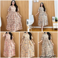 Daster Rayon Dress Wanita Dress Busui Baju Jumbo Dress Jumbo Dress Midi Casual