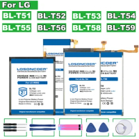 LOSONCOER Battery BL-T51 BL-T52 BL-T53 BL-T54 BL-T55 BL-T56 BL-T58 BL-T59 For LG K42 WING Velvet 2 Pro Mobile Phone Battery