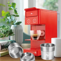 ICalifas For illy coffee Machine Maker/STAINLESS STEEL Metal Refillable Reusable Capsule fit for illy Espresso Cafe