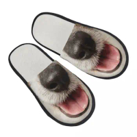 Custom Print Women Jack Russell Terrier House Slippers Cozy Warm Dog Memory Foam Fluffy Slipper Indoor Outdoor Shoes