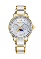 Aries Gold Aries Gold Enchant Luna White and Gold Watch