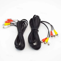 สายเคเบิล AV, 3 RCA เป็น 3 RCA, สายต่อชายกับหญิง, สายสัญญาณเสียง, THB13