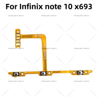 ปุ่มปรับระดับเสียงที่ดีที่สุดสำหรับ Infinix note 10 x693 สวิตช์เปิดและปิด ปุ่มปิดเสียง สายริบบิ้นแบบ