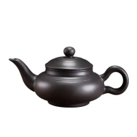 Yixing Purple Sand Tea Set Tea Pot Ala Divine Lamp Purple Sand Pot Handmade Pot Long Mouth Pot Purple Mud Kung Fu Rinser