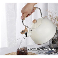 🔥 Stainless Steel Outdoor Kettle Whistling Kettle Home Kettle Water Heater Hot Water KettleCDC
