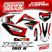 Striping Kawasaki KLX 150 S Variasi Racing - Stiker Striping KLX 150 Old / KLX 150S Bisa Custom Desa