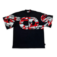 【GCDS】大字母LOGO 黑色 棉質 圓領 短袖 T-SHIRT(CC94M021506)