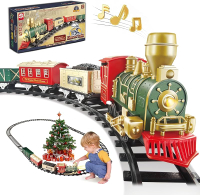 Train Set - Electric Train Toys Toddler Train w/Light and Sounds (ON/Off) Classical Train Sets for B