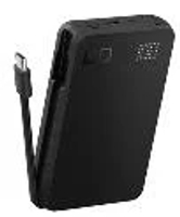 SMARTCOBY PRO 纖薄電纜 10000MAH PD35W 纖薄行動電源/內建纜線黑色