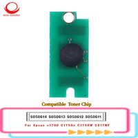 Compatible S050614 S050613 S050612 S050611 Toner Chip Apply to Epson C1700 C1750n C1750W CX17NF Printer