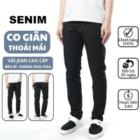 Cleanfit tối giản Quần jean nam SENIM, Quần bò vải Denim co giãn, form slimfit, jean màu indigo S040