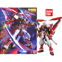 Bandai Genuine MG 1/100 MBF-P02Kai Gundam Astray Red Frame Kai Anime Collection Model kit Assembled toy Mobile suit Gift Figure