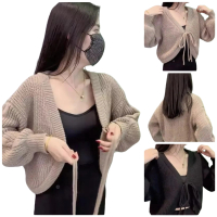 Liam Oversize Crop Cardigan / Balero / Outer knit premium / Crop cardy Motif Setrip baju bolero knit