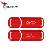 ADATA USB Flash Drive 64GB USB 3.2 Pen Drive 32GB UV150 Pendrive Red Flash Drive for Computer U Disk 100% Original