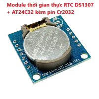 Module thời gian thực RTC DS1307 + AT24C32 kèm pin Cr2032